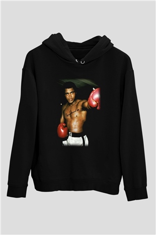 Boks Siyah Unisex Hoodie