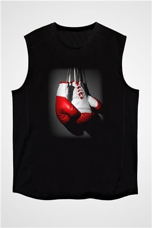Boks Siyah Unisex Kolsuz Tişört