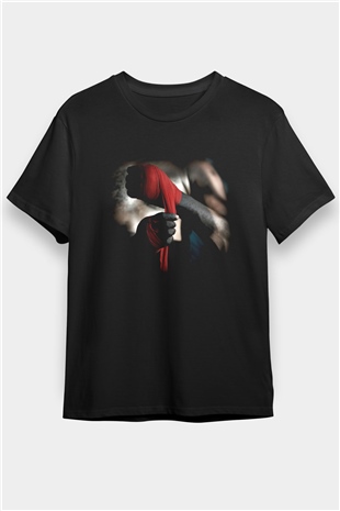Boks Siyah Unisex Tişört T-Shirt - TişörtFabrikası