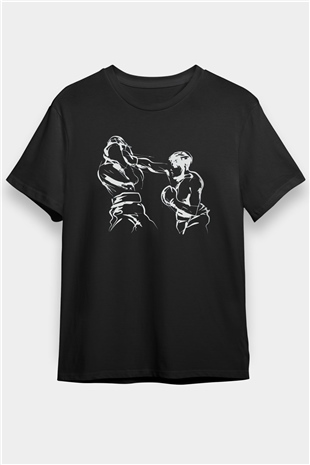 Boks Siyah Unisex Tişört T-Shirt - TişörtFabrikası