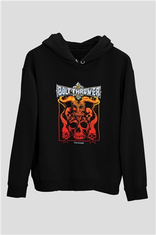 Bolt Thrower Baskılı Unisex Siyah Hoodie
