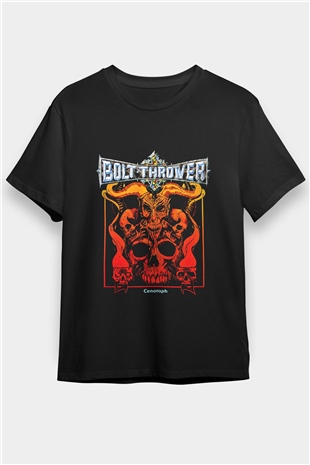 Bolt Thrower Baskılı Unisex Siyah Tişört
