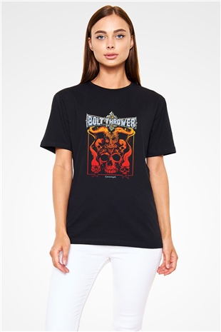 Bolt Thrower Baskılı Unisex Siyah Tişört
