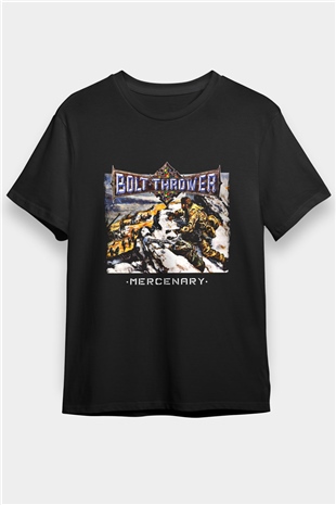 Bolt Thrower Baskılı Unisex Siyah Tişört