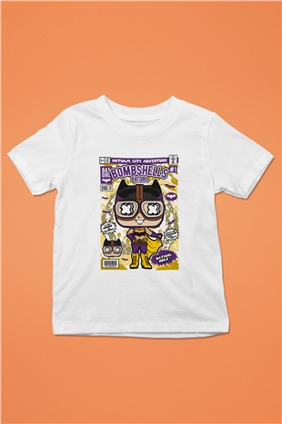 Bombshells Baskılı Unisex Beyaz Çocuk Tişört