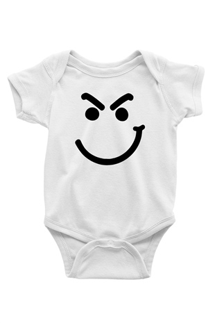 Bon Jovi Baskılı Beyaz Unisex Bebek Body - Zıbın