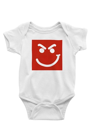 Bon Jovi Baskılı Beyaz Unisex Bebek Body - Zıbın
