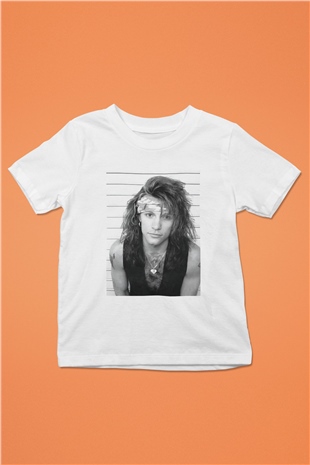 Bon Jovi Baskılı Beyaz Unisex Çocuk Tişört