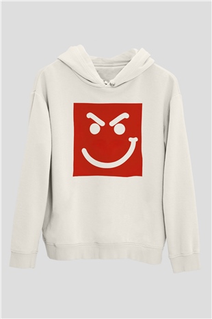 Bon Jovi Beyaz Unisex Kapşonlu Sweatshirt