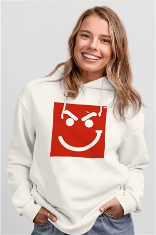 Bon Jovi Beyaz Unisex Kapşonlu Sweatshirt