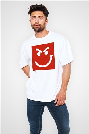 Bon Jovi Beyaz Unisex Oversize Tişört T-Shirt
