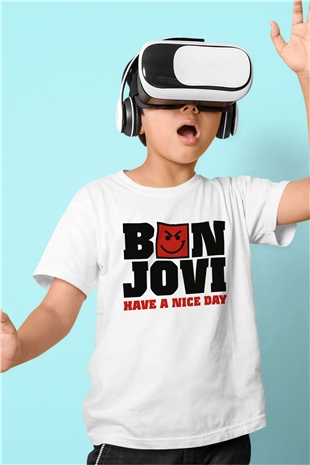 Bon Jovi Have A Nice Day Beyaz Unisex Çocuk Tişört