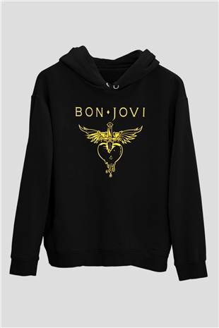Bon Jovi Siyah Unisex Hoodie