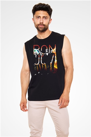 Bon Jovi Siyah Unisex Kolsuz Tişört