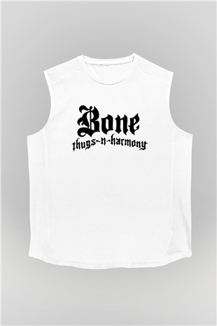 Bone Thugs-n-Harmony Beyaz Unisex Kolsuz Tişört