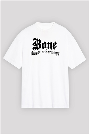 Bone Thugs-n-Harmony Beyaz Unisex Oversize Tişört T-Shirt