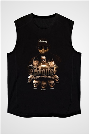 Bone Thugs-n-Harmony Siyah Unisex Kolsuz Tişört