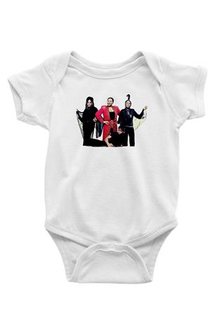 Boney M Baskılı Beyaz Unisex Bebek Body - Zıbın