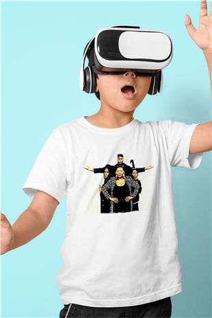 Boney M Baskılı Beyaz Unisex Beyaz Çocuk Tişört - Tshirt