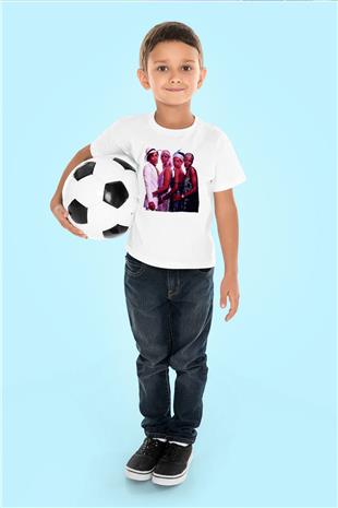 Boney M Baskılı Beyaz Unisex Beyaz Çocuk Tişört - Tshirt