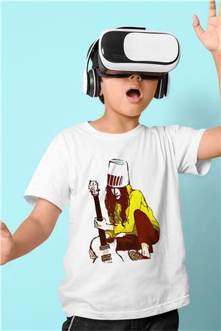 Boney M Baskılı Beyaz Unisex Beyaz Çocuk Tişört - Tshirt