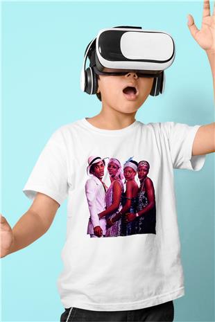 Boney M Baskılı Beyaz Unisex Beyaz Çocuk Tişört - Tshirt