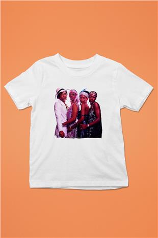 Boney M Baskılı Beyaz Unisex Beyaz Çocuk Tişört - Tshirt