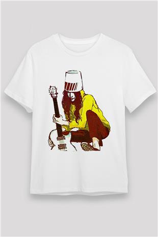 Boney M Baskılı Unisex Beyaz Tişört - Tshirt