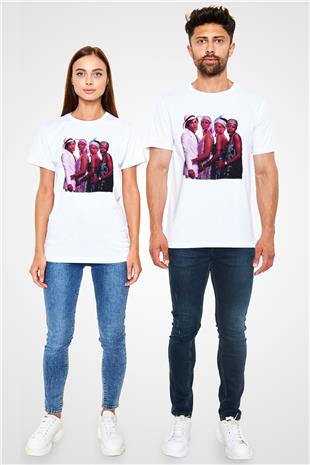 Boney M Baskılı Unisex Beyaz Tişört - Tshirt