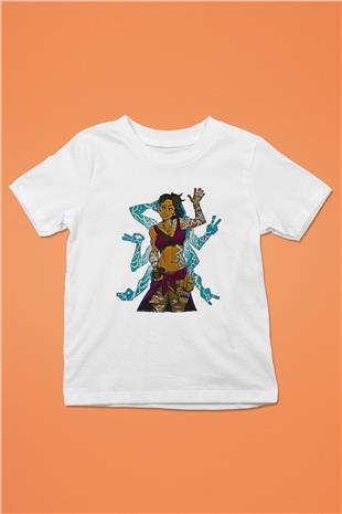 Borderlands Baskılı Beyaz Unisex Beyaz Çocuk Tişört - Tshirt
