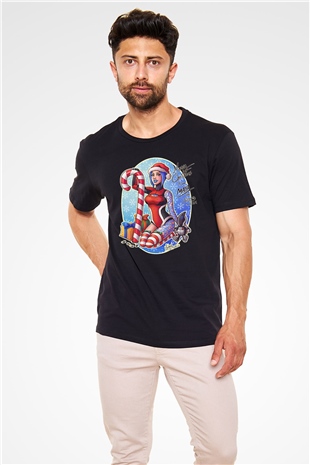 Borderlands Baskılı Unisex Siyah Tişört - Tshirt