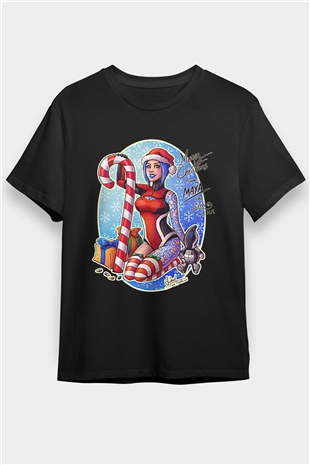 Borderlands Baskılı Unisex Siyah Tişört - Tshirt