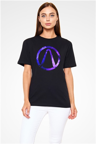 Borderlands Baskılı Unisex Siyah Tişört - Tshirt