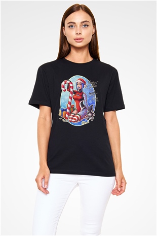 Borderlands Baskılı Unisex Siyah Tişört - Tshirt