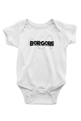 Borgore Beyaz Bebek Body - Zıbın