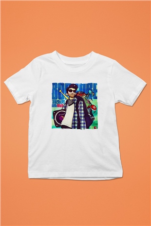 Borgore Beyaz Unisex Çocuk Tişört