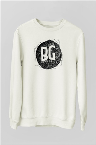 Borgore Beyaz Unisex Sweatshirt