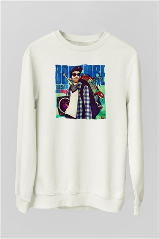Borgore Beyaz Unisex Sweatshirt