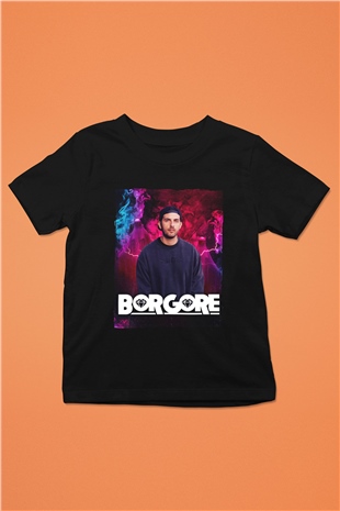 Borgore Siyah Unisex Çocuk Tişört