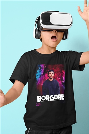 Borgore Siyah Unisex Çocuk Tişört