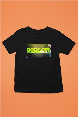 Borgore Siyah Unisex Çocuk Tişört