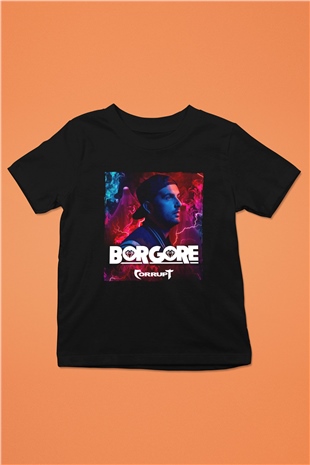 Borgore Siyah Unisex Çocuk Tişört