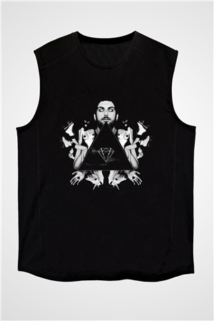 Borgore Siyah Unisex Kolsuz Tişört