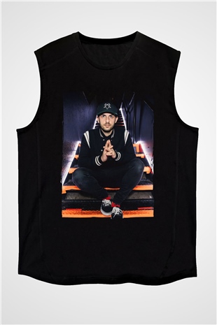 Borgore Siyah Unisex Kolsuz Tişört