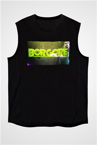 Borgore Siyah Unisex Kolsuz Tişört