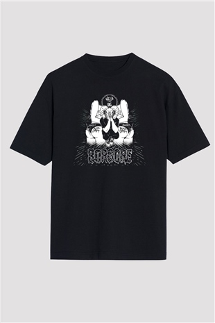 Borgore Siyah Unisex Oversize Tişört T-Shirt