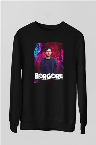 Borgore Siyah Unisex Sweatshirt