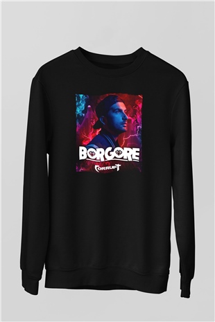 Borgore Siyah Unisex Sweatshirt