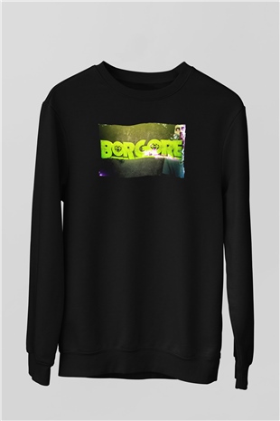 Borgore Siyah Unisex Sweatshirt