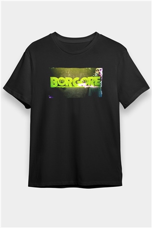 Borgore Siyah Unisex Tişört T-Shirt - TişörtFabrikası